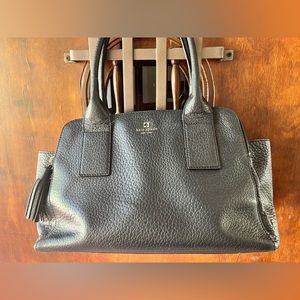 Kate Spade Large Tote Black Pebbled Leather Satchel